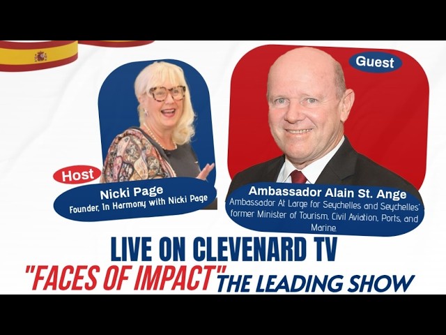 Alain St. Ange -- Ambassador At Large for Seychelles Live Interview On Clevenard Tv