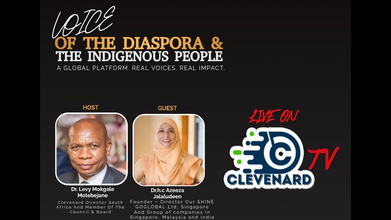 Dr.h.c. Azeeza Jalaludeen, Live interview on Clevenard TV